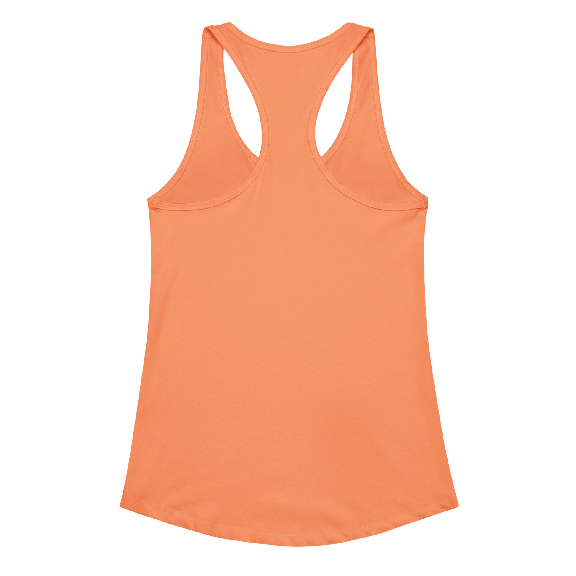 Orange tank top on a white background