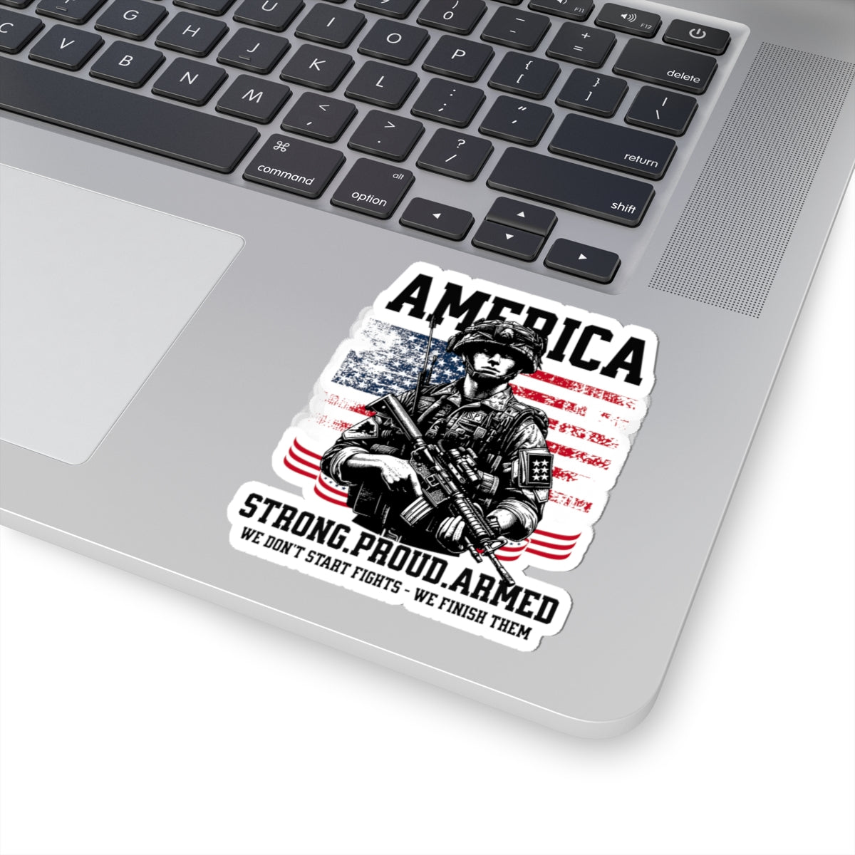 Patriotic Kiss-Cut Stickers - Military Decor, Veteran Appreciation, USA Pride, Home Decor, Gift for Him