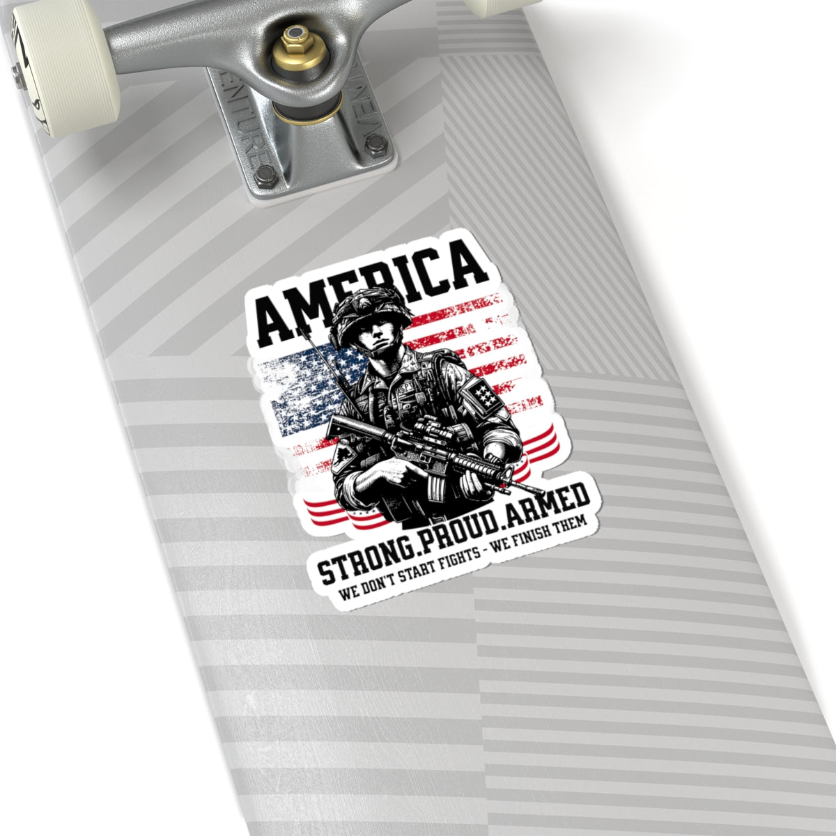 Patriotic Kiss-Cut Stickers - Military Decor, Veteran Appreciation, USA Pride, Home Decor, Gift for Him
