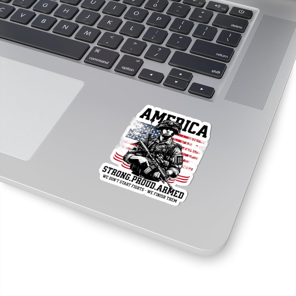 Patriotic Kiss-Cut Stickers - Military Decor, Veteran Appreciation, USA Pride, Home Decor, Gift for Him