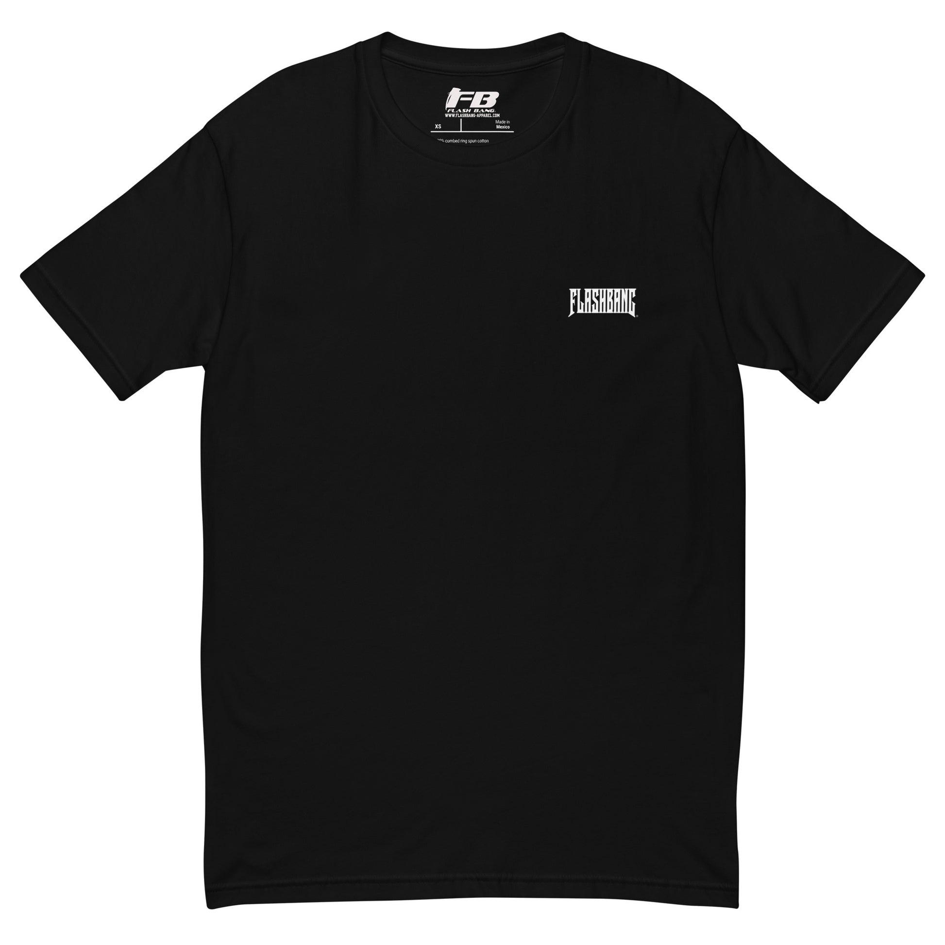 When In Doubt T-shirt - Cool Military Quote Design - Front View - Black with Flashbang text