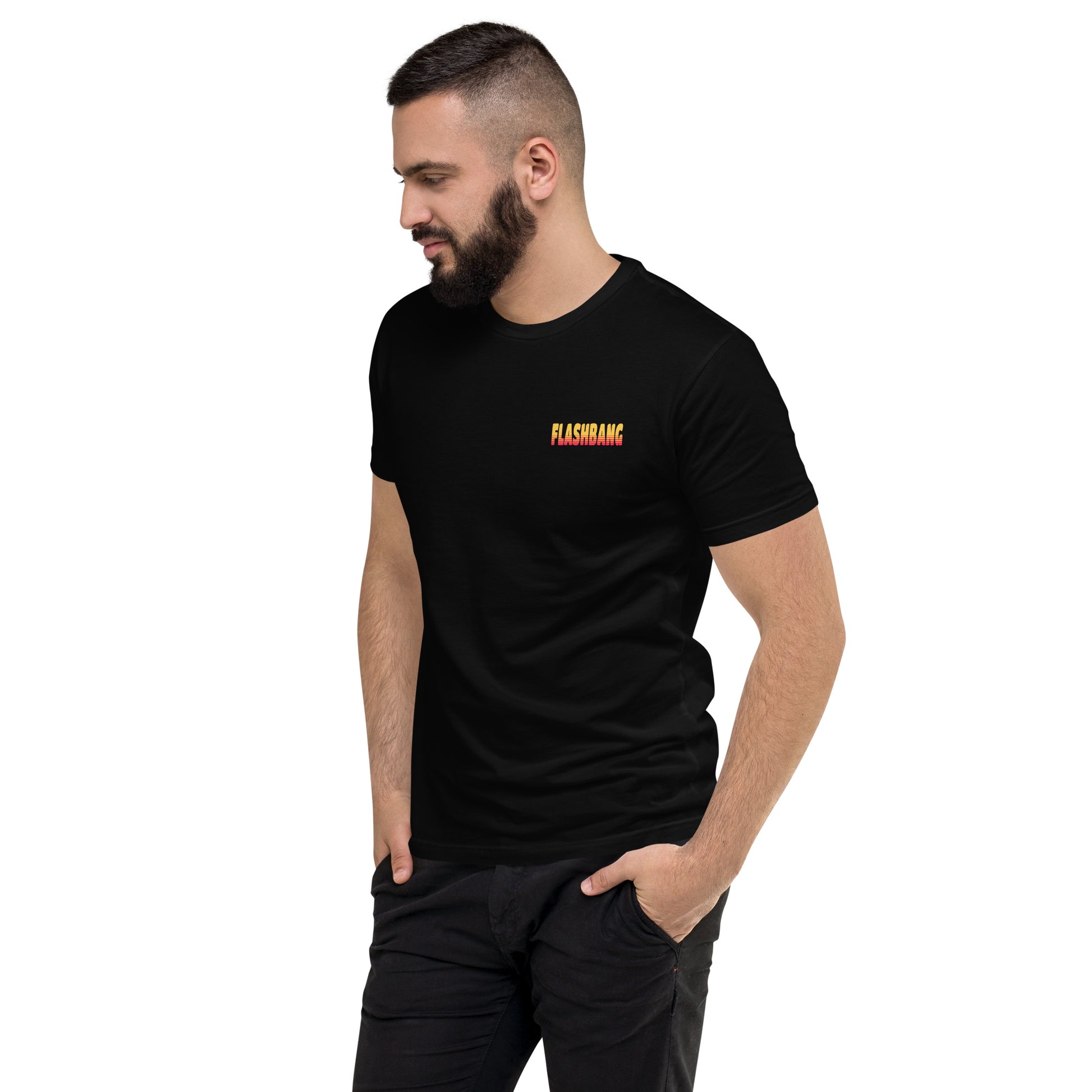 Banditos T-shirt – Skull Design for Men – Patriotic Style - Side View - Black
