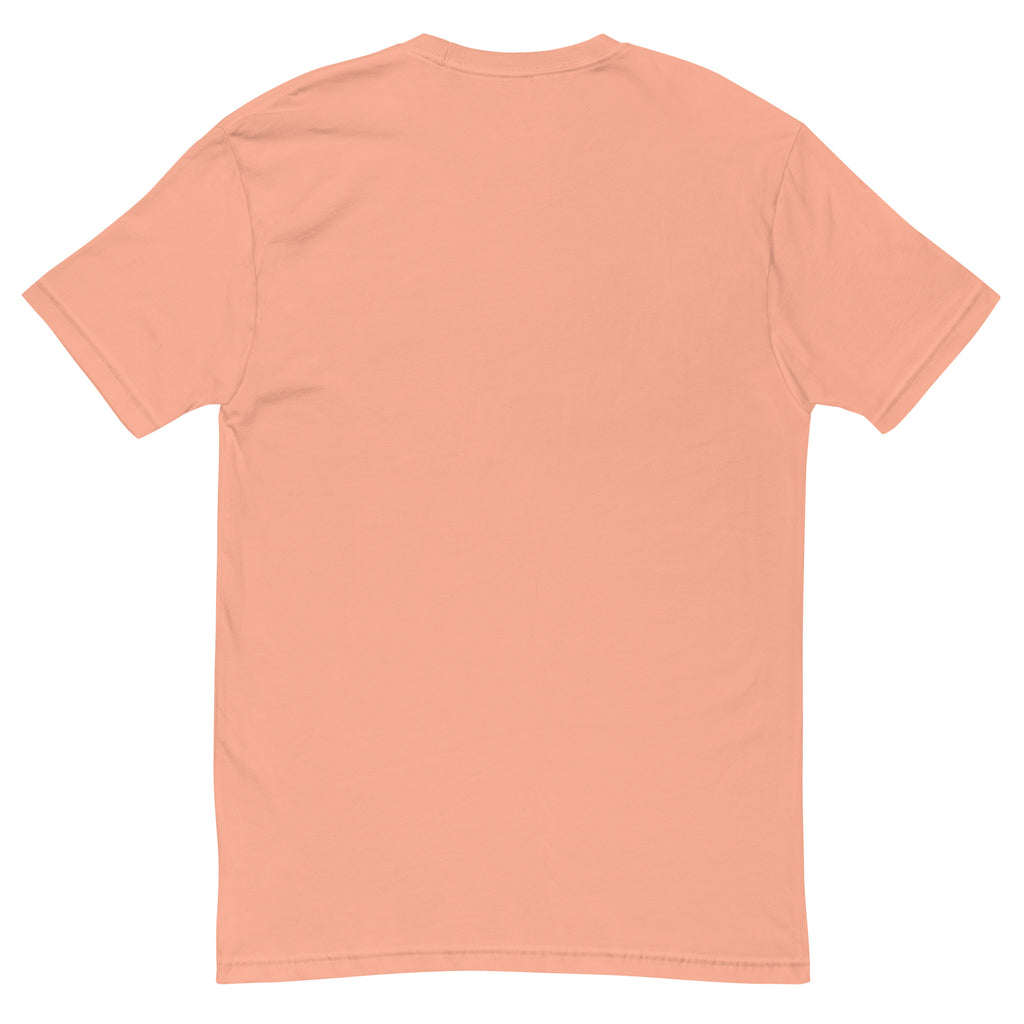 Skull and Roses RS T-shirt featuring a vintage skull and rose design - Back View - Desert Pink