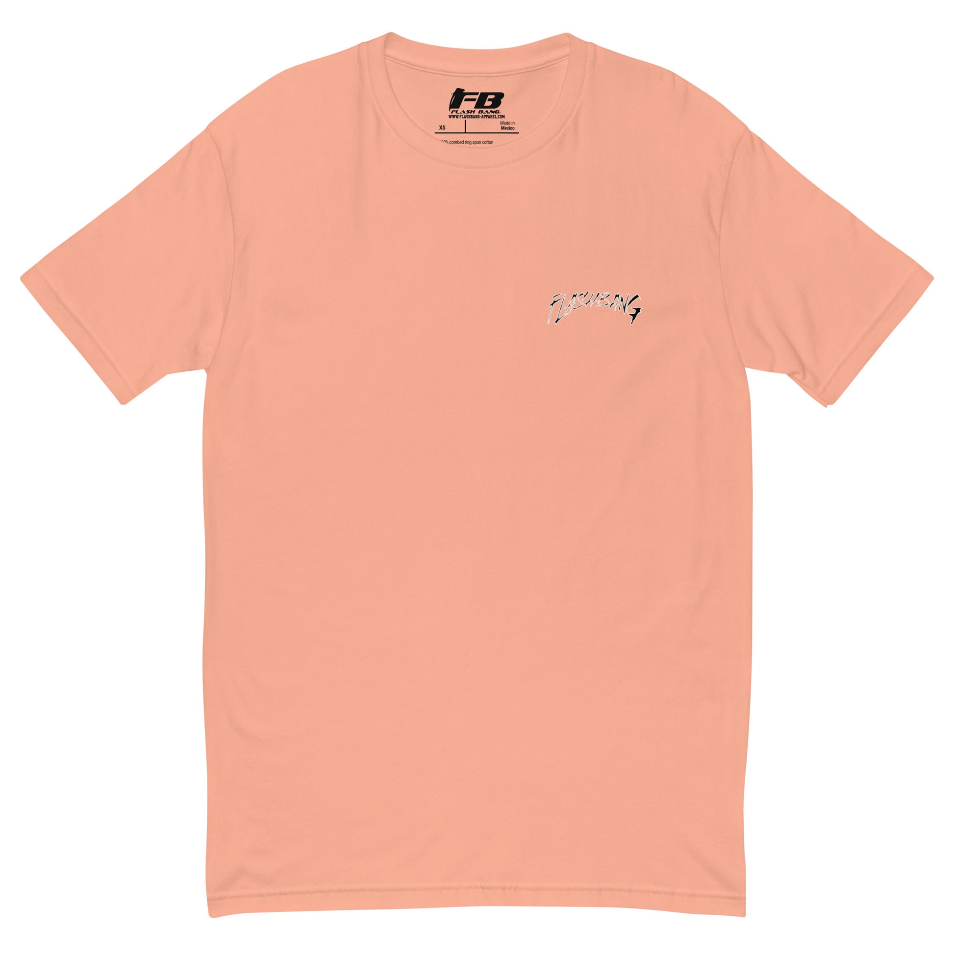 LA Lost Souls T-shirt with skeleton design, embodying streetwear LA style and honoring veterans - Front View - Desert Pink with Flashbang Text