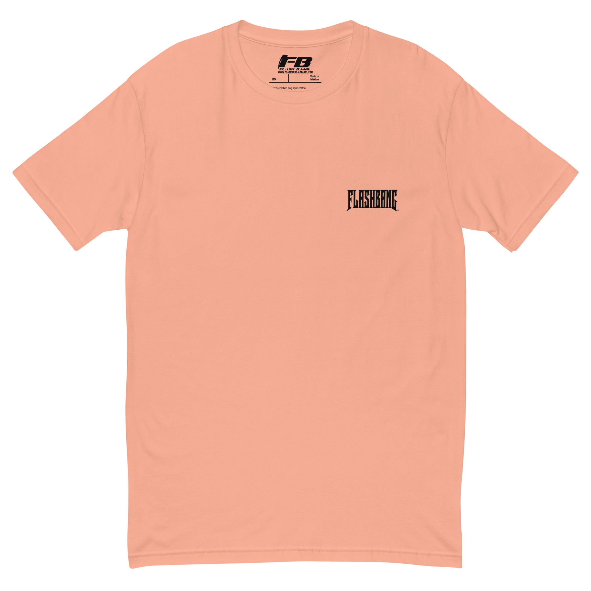 When In Doubt Lite T-shirt – Funny Military Quote Design – Front View - Desert Pink with Flashbang Text