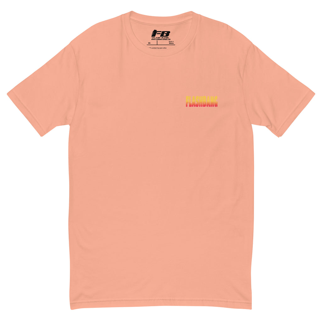 Banditos T-shirt – Skull Design for Men – Patriotic Style - Front View - Desert Pink with Flashbang Text