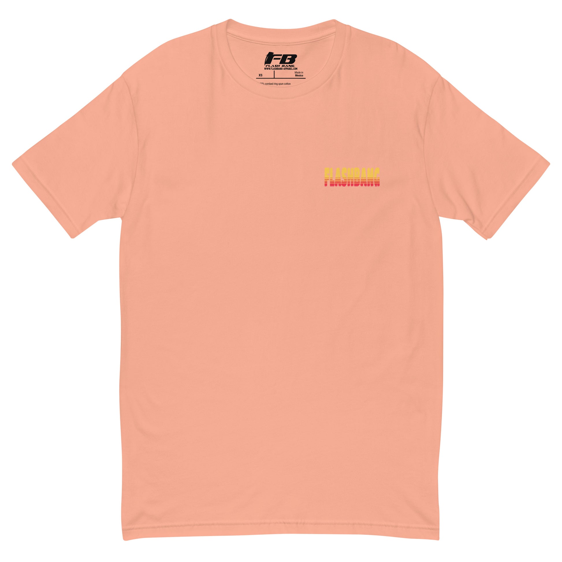 Banditos T-shirt – Skull Design for Men – Patriotic Style - Front View - Desert Pink with Flashbang Text