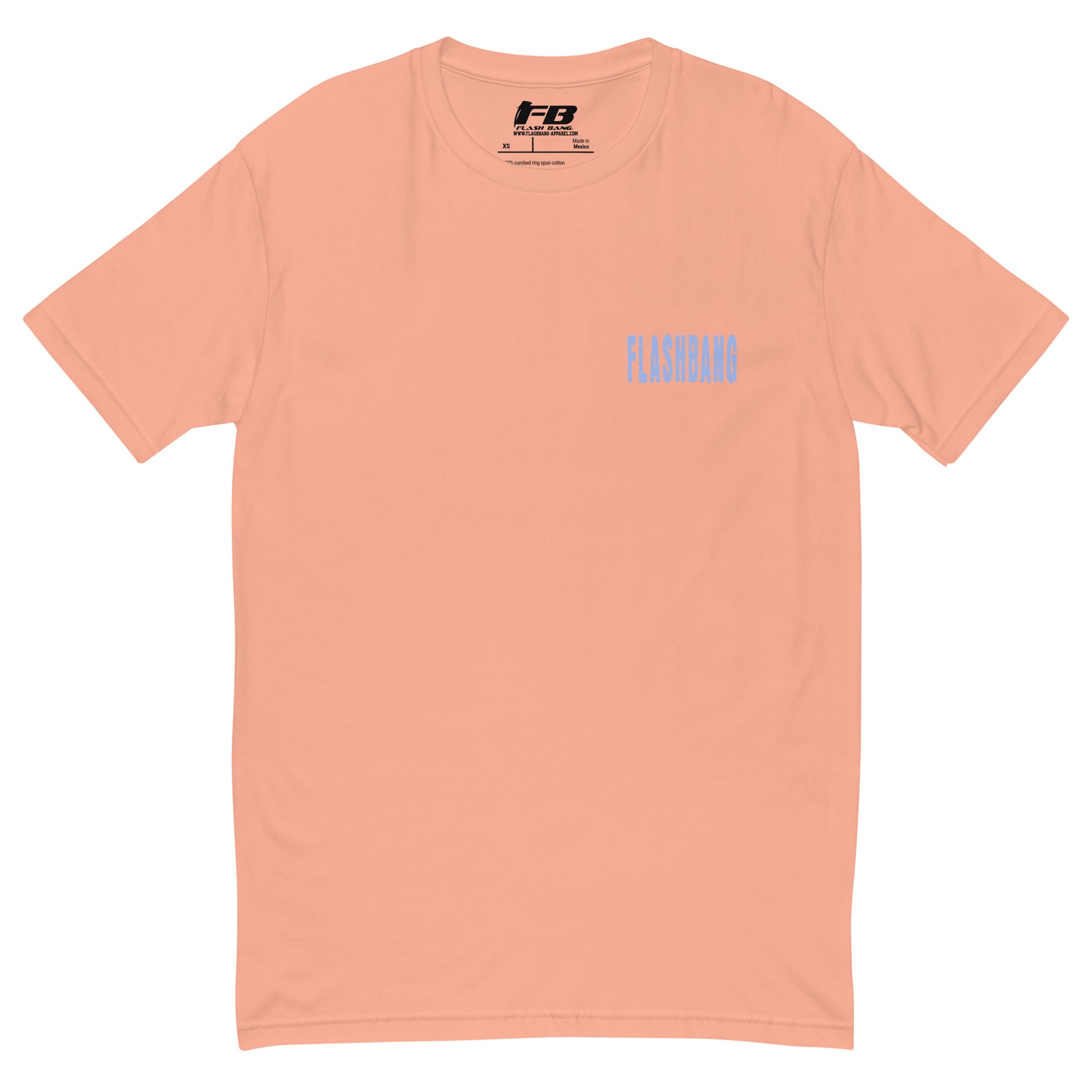 Beast Mode T-shirt with a gorilla graphic, designed as a fitness motivation shirt for gym-goers and muscle tee lovers - Front View - Desert Pink with Flashbang Text