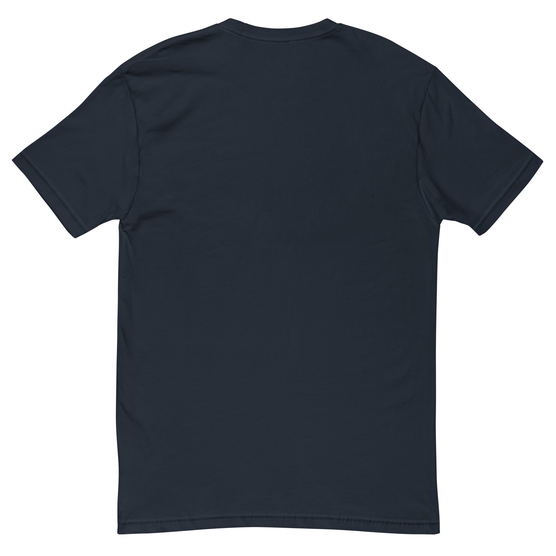 Skull and Roses RS T-shirt featuring a vintage skull and rose design - Back View - Midnight Navy