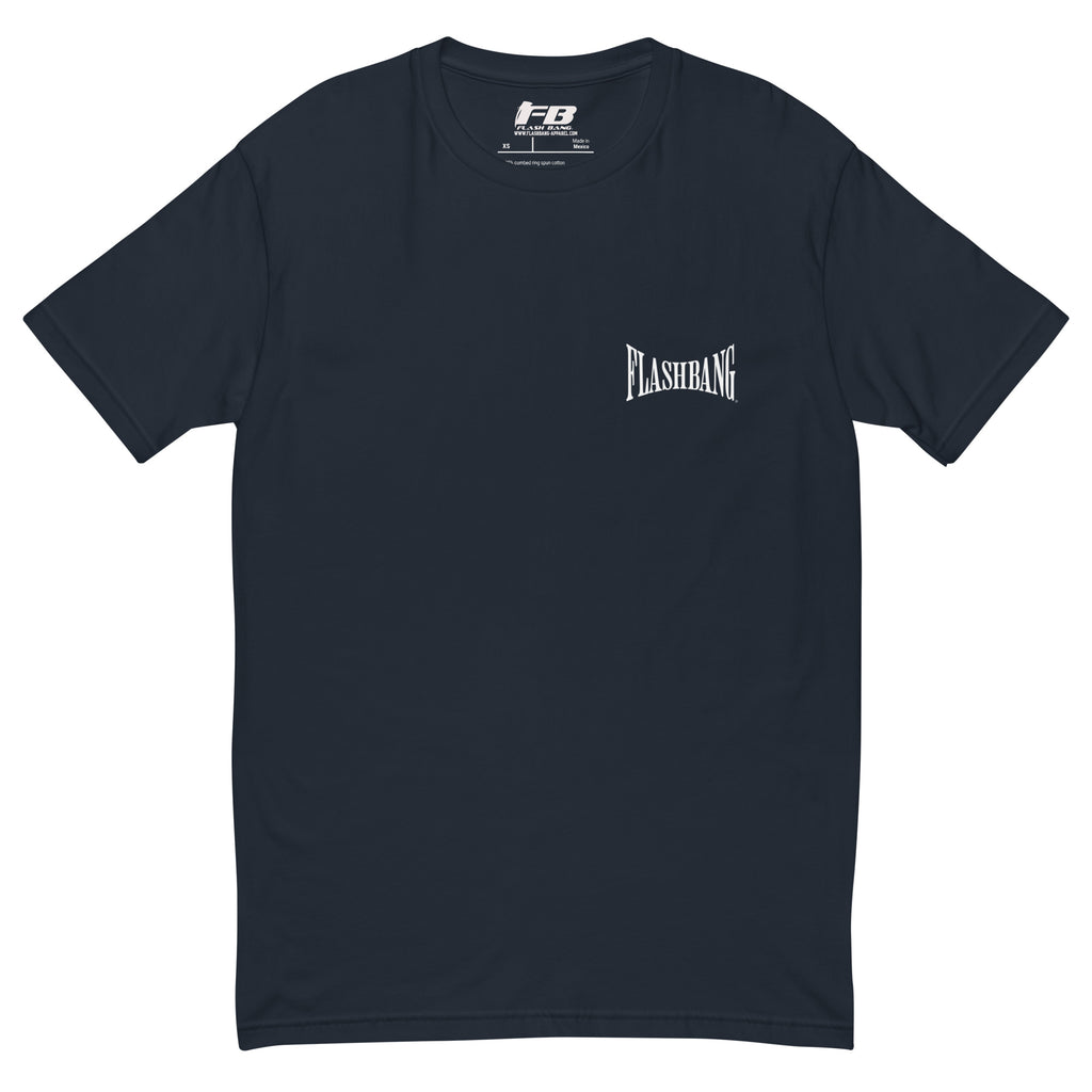 K9 What You Gonna Do T-shirt – Police K9 Tribute – Front View - Midnight Navy with Flashbang Text