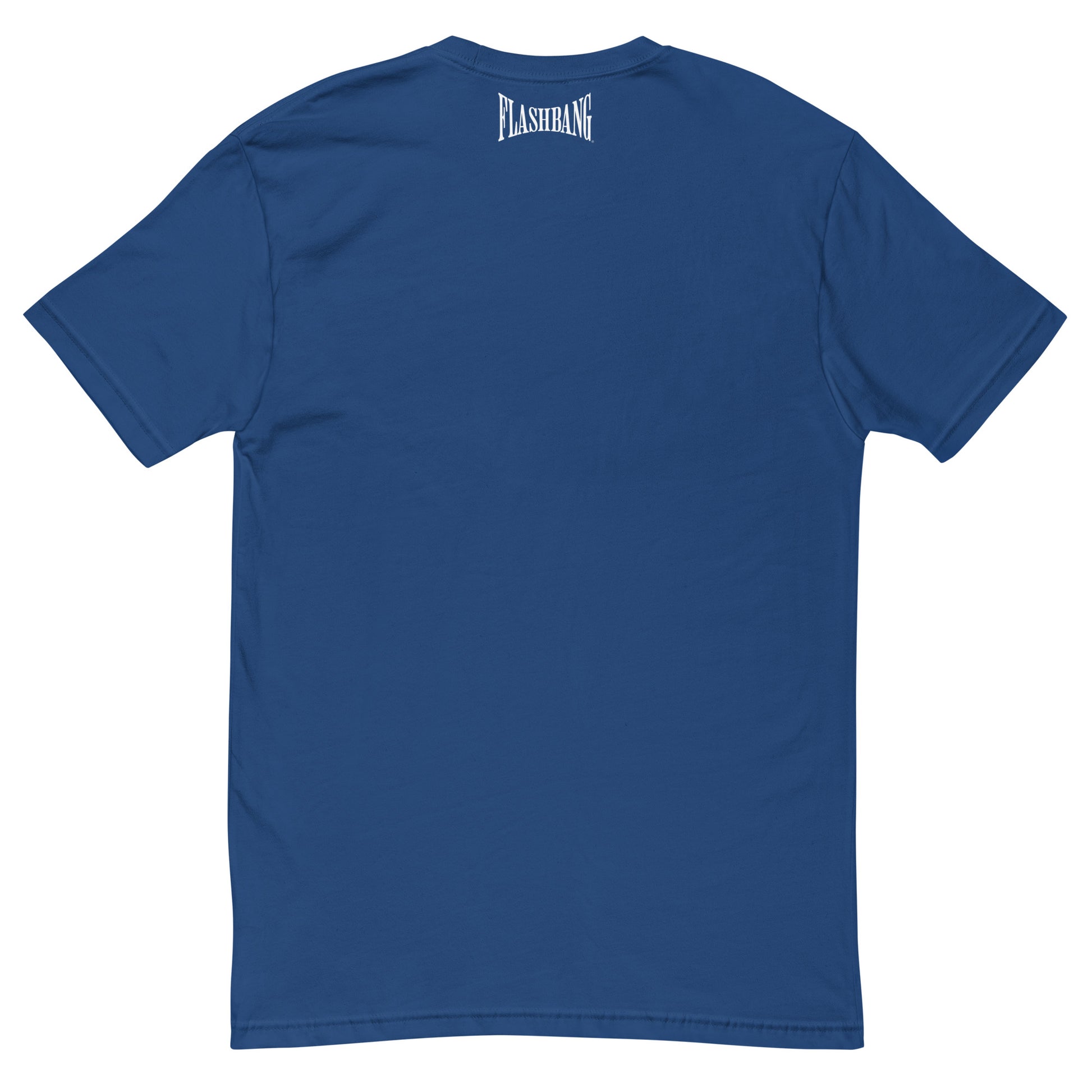 Flashbang Warp Logo T-shirt - Military Tribute Shirt for Veterans - Back View - Royal Blue