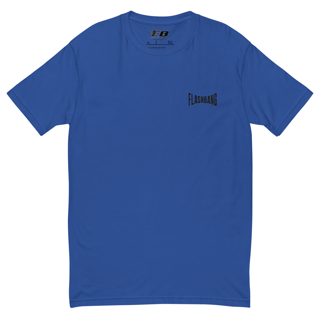 No Backup Needed Lite T-shirt featuring American eagle design - Front View - Royal Blue with Flashbang Text