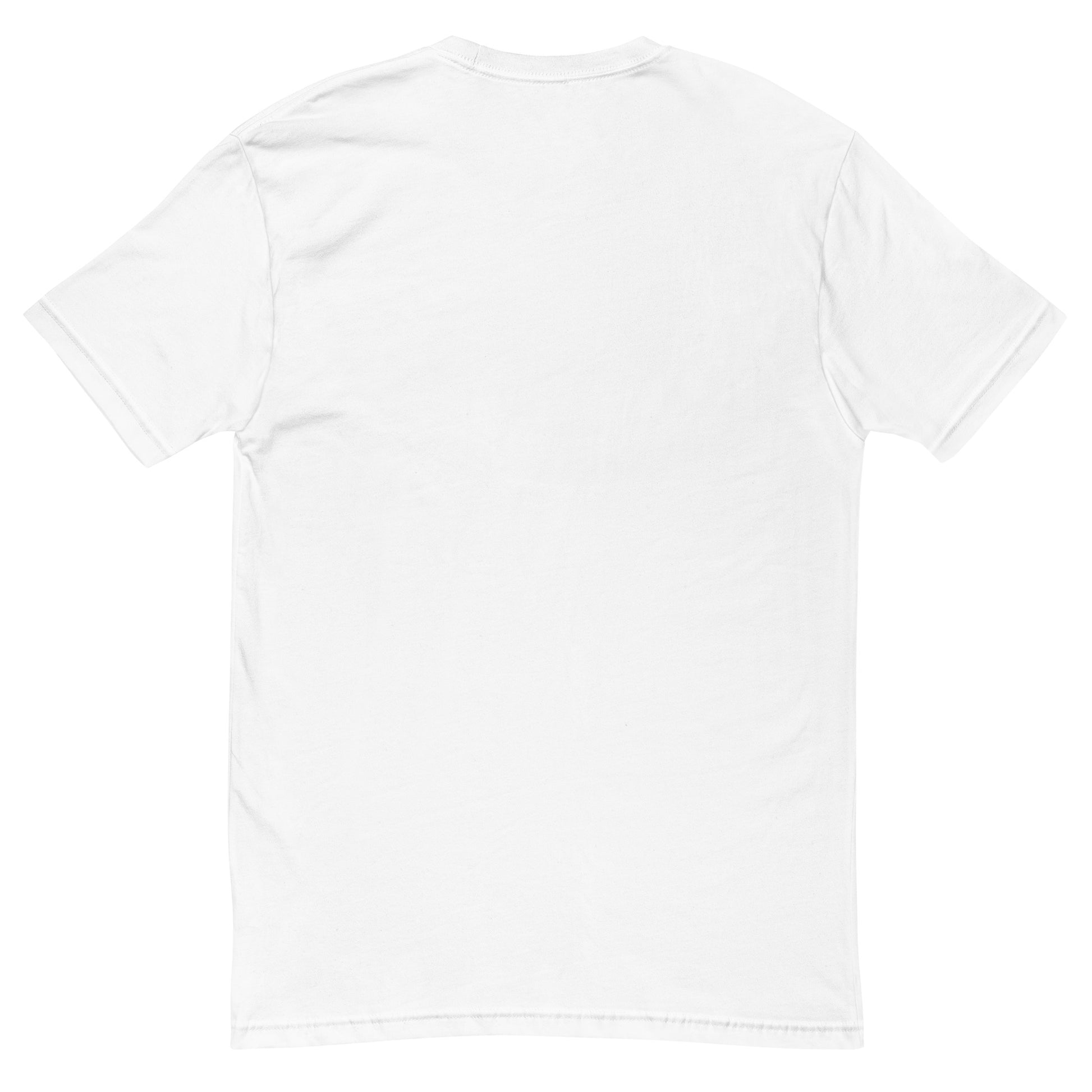 Skull and Roses RS T-shirt featuring a vintage skull and rose design - Back View - White