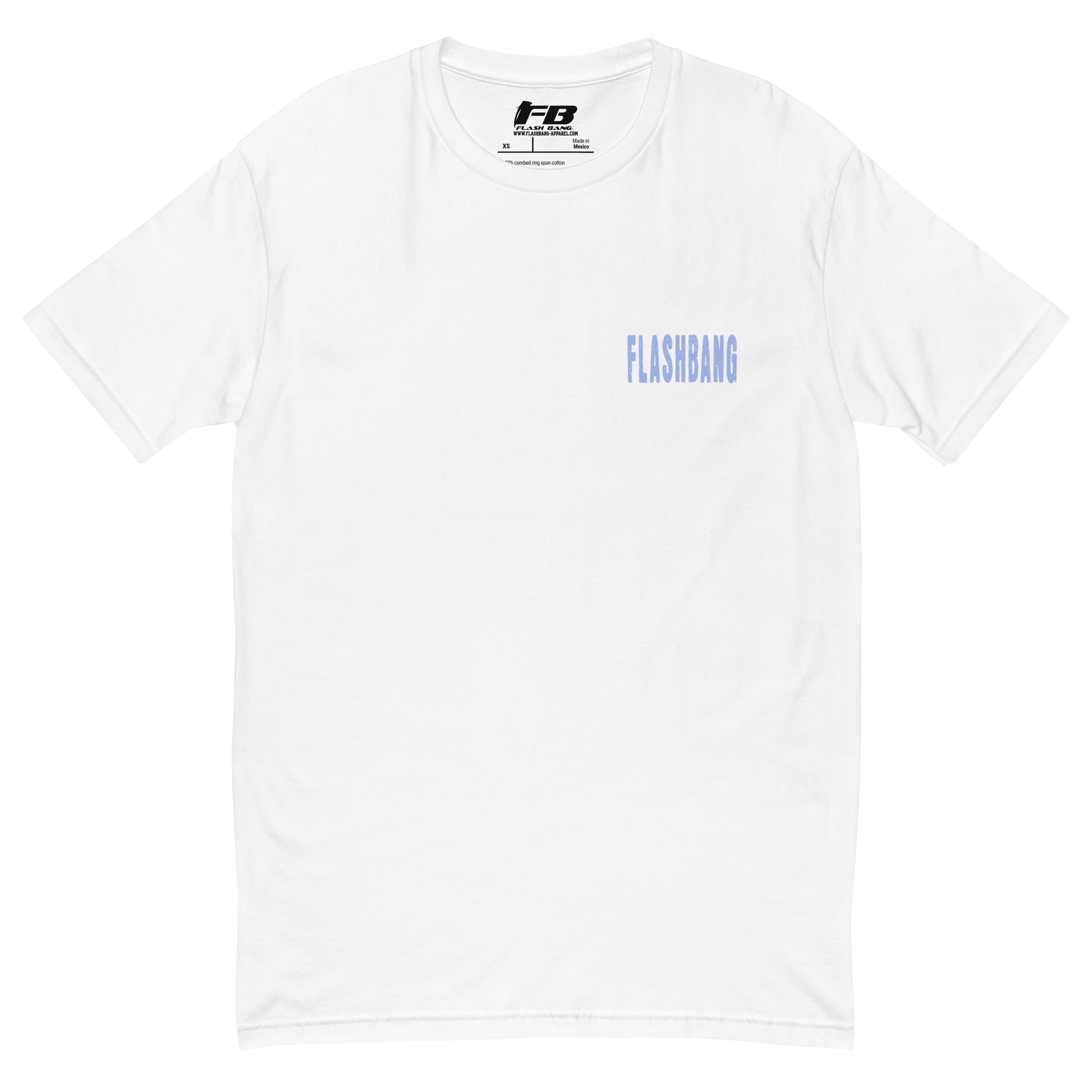 Beast Mode T-shirt with a gorilla graphic, designed as a fitness motivation shirt for gym-goers and muscle tee lovers - Front View - White with Flashbang Text