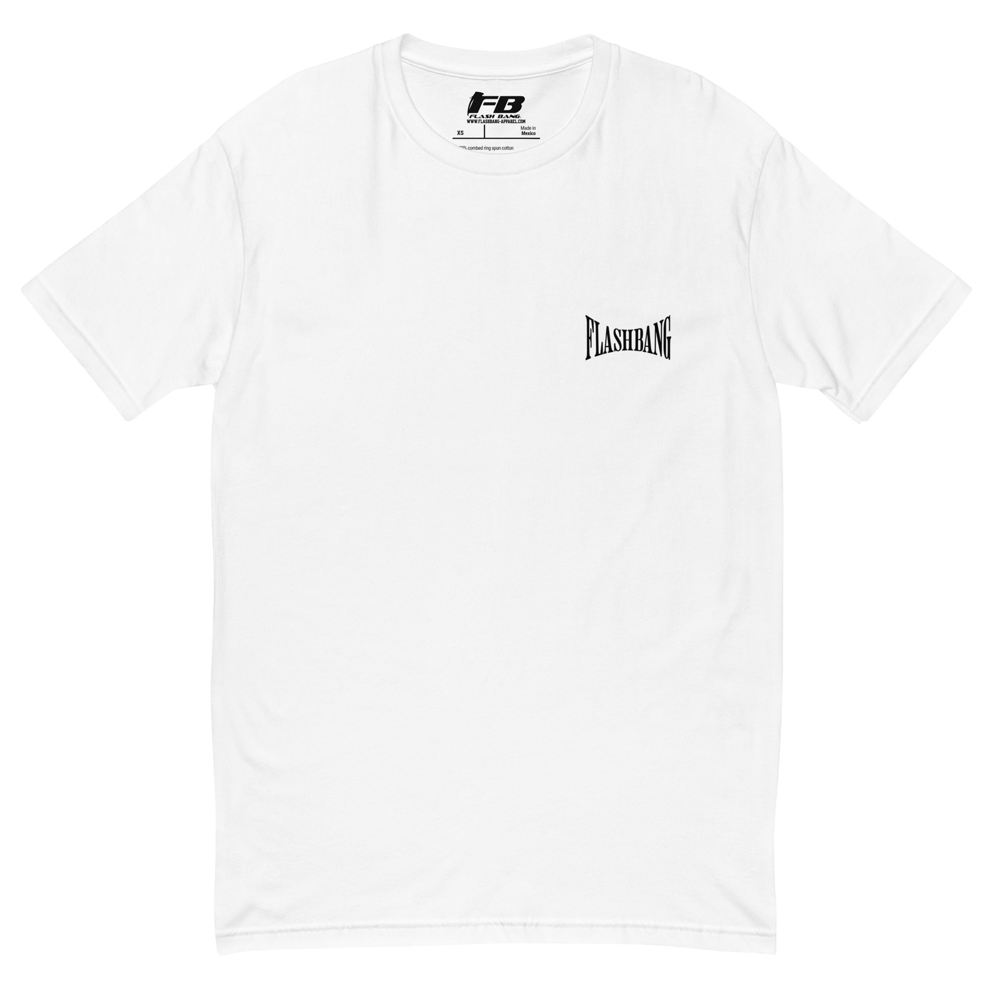 Don't Chase Lite T-shirt, cowgirl and Western shirt for men, perfect for rodeo and Western style enthusiasts - Back View - White with Flashbang Text