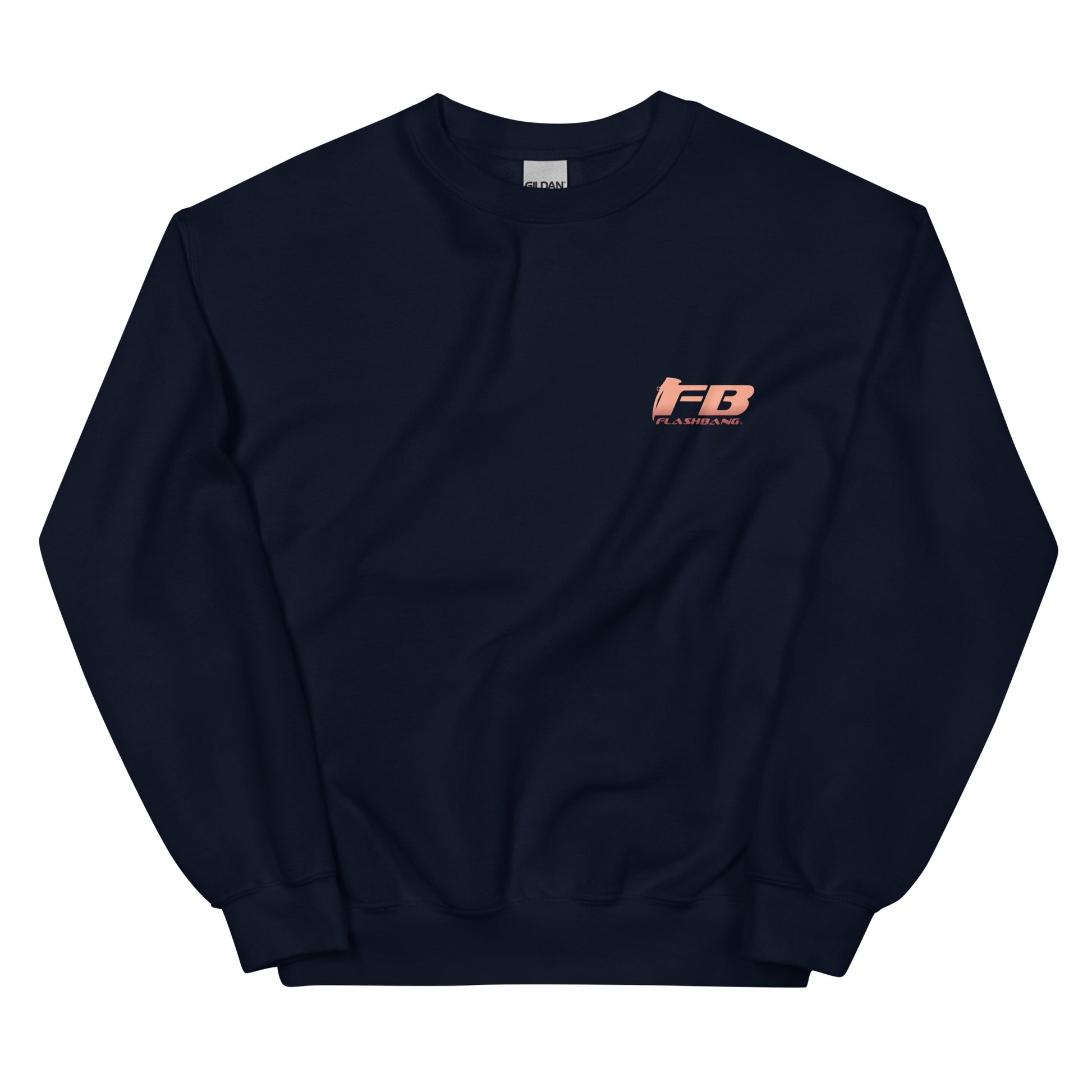 Black sweatshirt with 'FB' logo on a white background