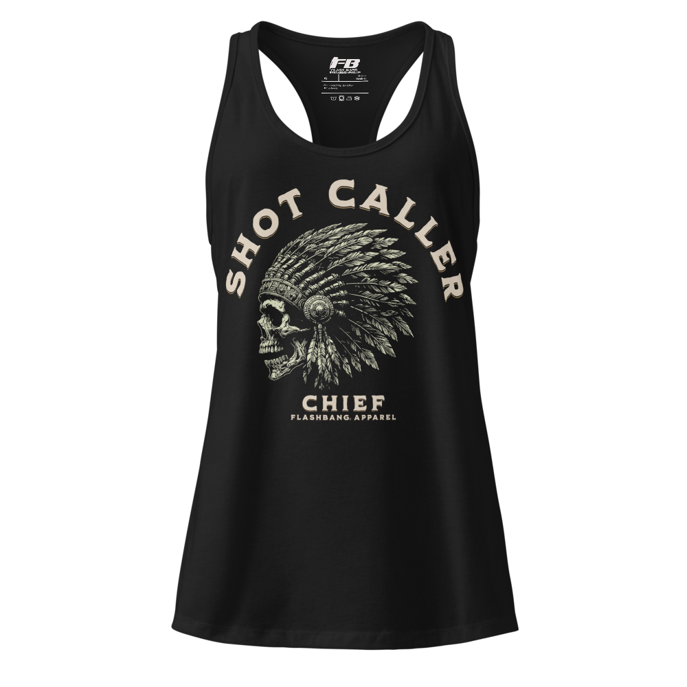 Shot Caller Women's racerback tank top