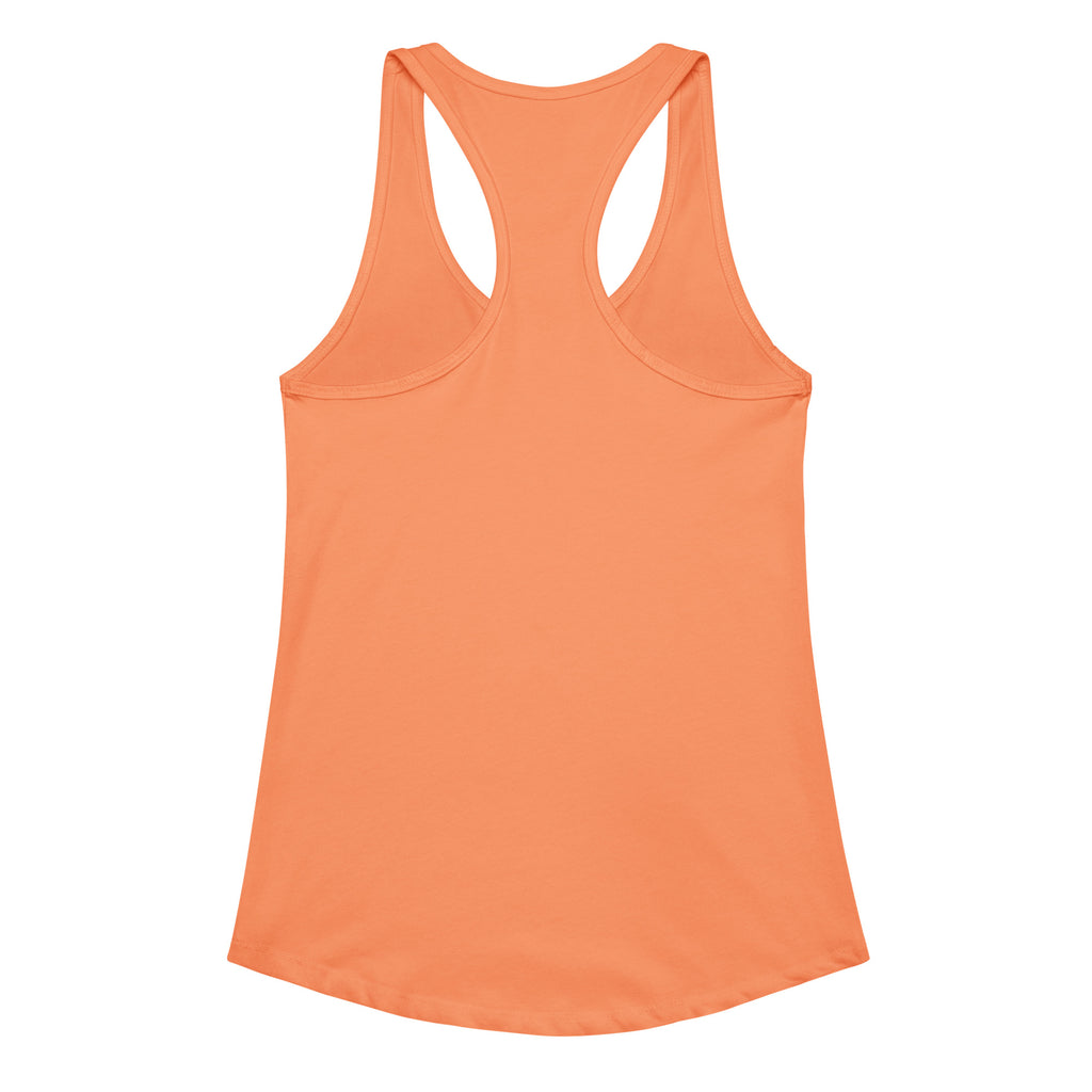 Orange tank top on a white background