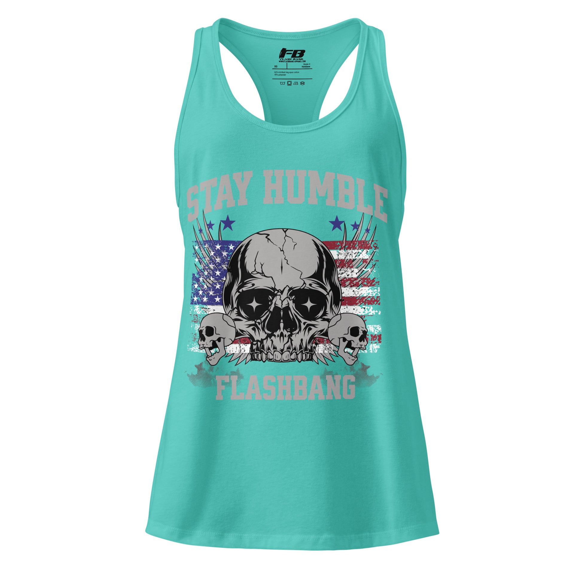 Stay Humble Skull Racerback Tank Top
