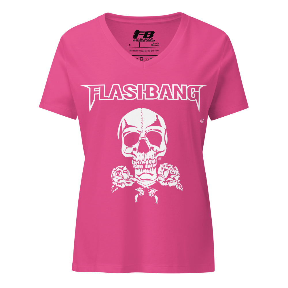 Skull and Roses RS V-neck T-shirt