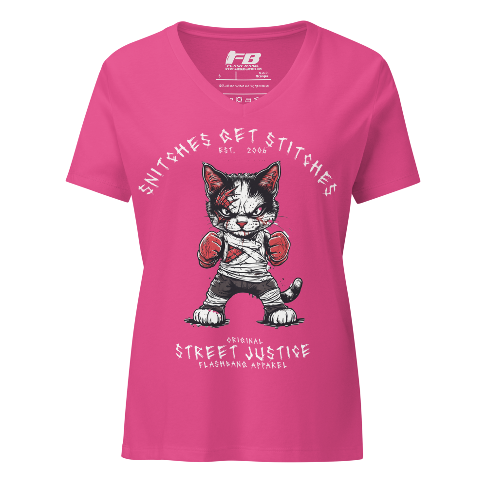 Snitches Get Stitches V-neck T-shirt