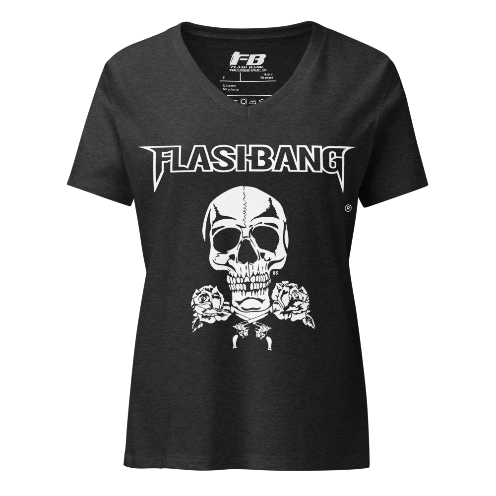 Skull and Roses RS V-neck T-shirt