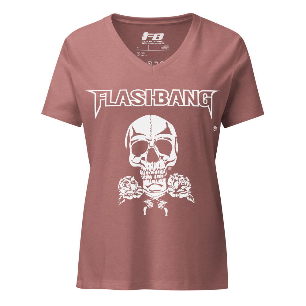 Skull and Roses RS V-neck T-shirt
