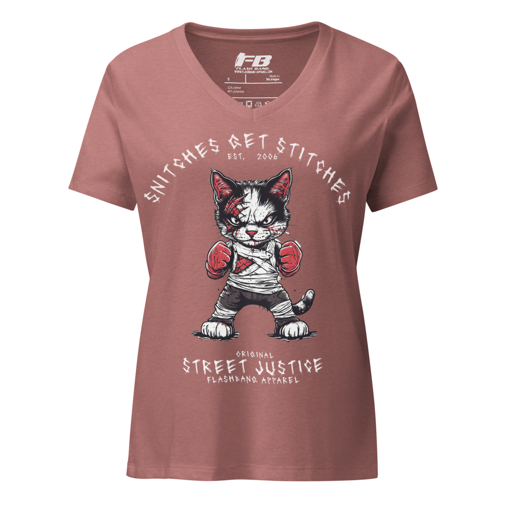 Snitches Get Stitches V-neck T-shirt