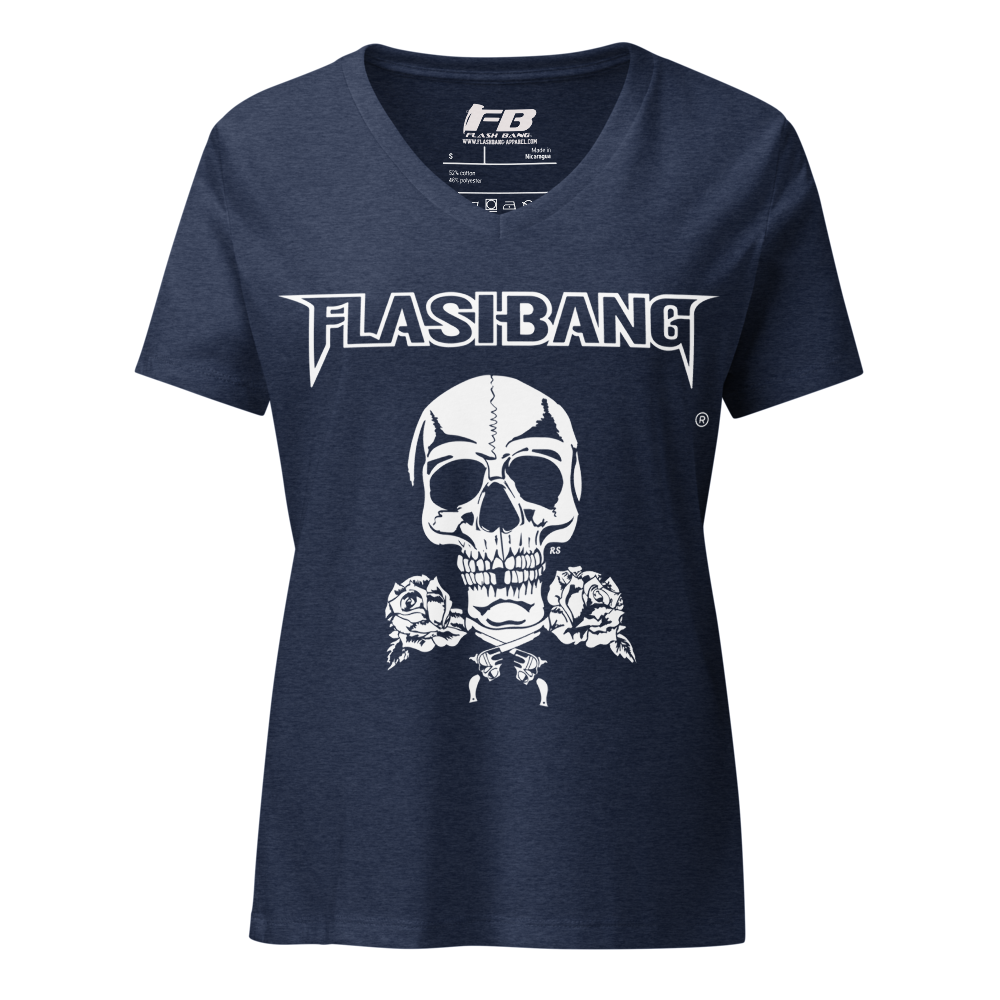 Skull and Roses RS V-neck T-shirt