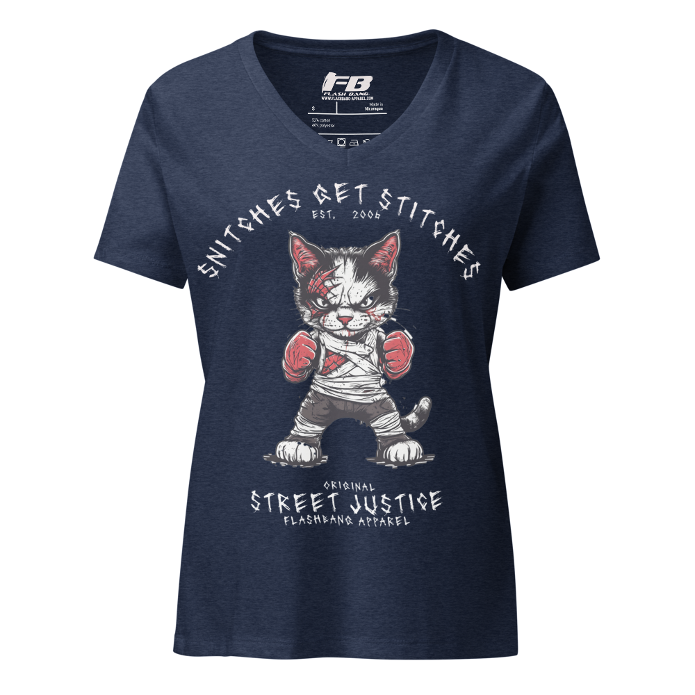 Snitches Get Stitches V-neck T-shirt