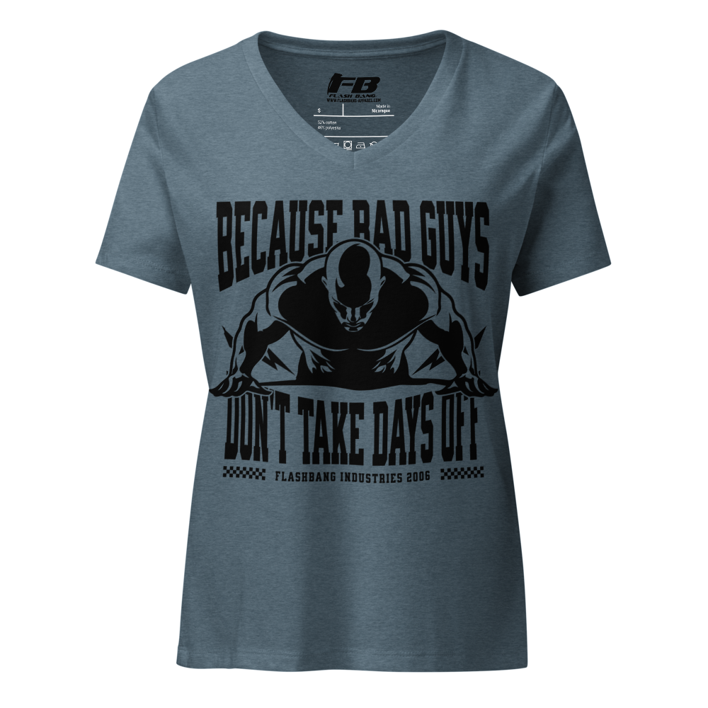 Gray t-shirt with black graphic and text on a white background