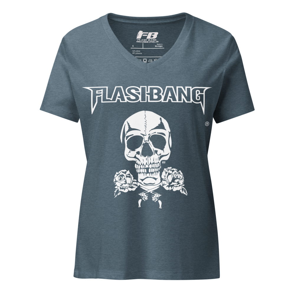 Skull and Roses RS V-neck T-shirt
