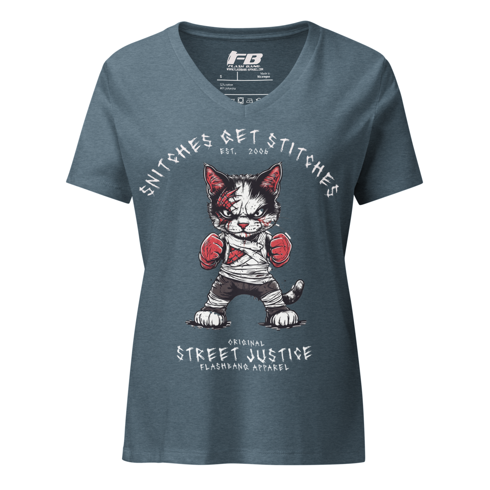 Snitches Get Stitches V-neck T-shirt
