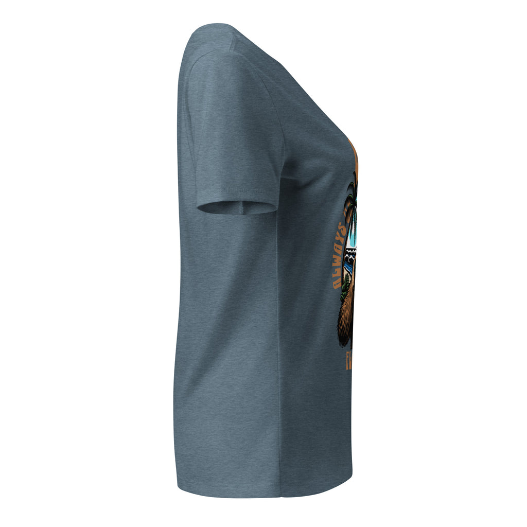 Gray t-shirt with a graphic design on the sleeve against a white background