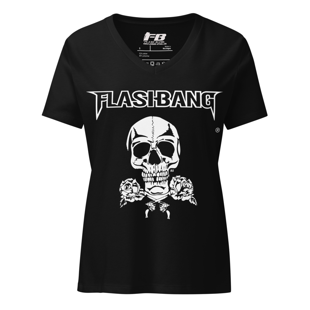 Skull and Roses RS V-neck T-shirt