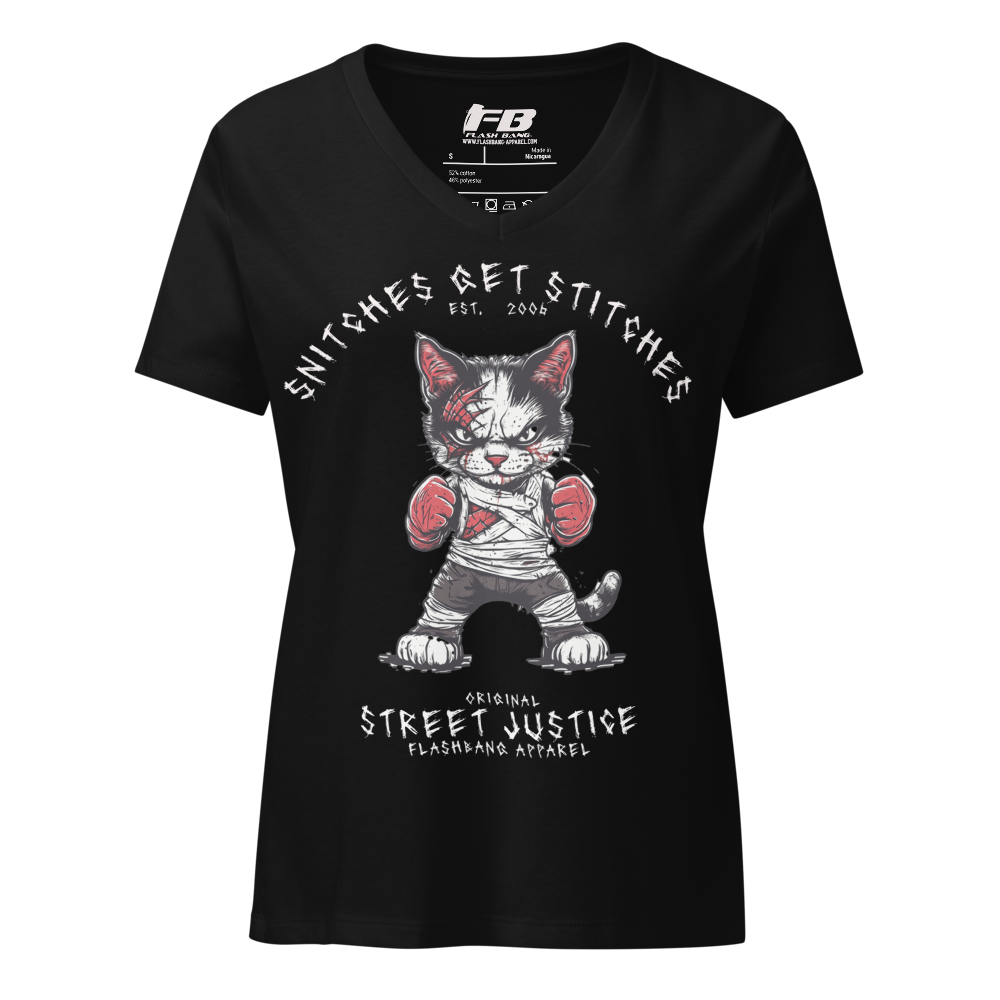 Snitches Get Stitches V-neck T-shirt